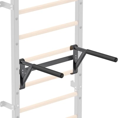 Dip Bar Bevestiging - Dipstation Zweedse Ladder - Krachttraining Thuis - Breedte Verstelbaar - 250 pond capaciteit - Zwart