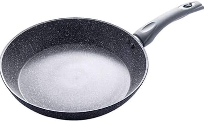 Koekenpan - Pannenkoekenpan Omeletpan - Koken en Bakken - Non-stick Steencoating - 20 cm - Grijs
