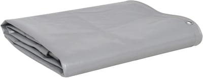 Heavy-Duty Dekzeil - 3 x 3 m - 650 g/m² - Grijs - PVC Gecoat PVC - Waterdicht & UV-bestendig - Afdekzeil met Metalen Ogen - Wintervast Vrachtwagenzeil voor Tuinmeubelen, Boot en Brandhout