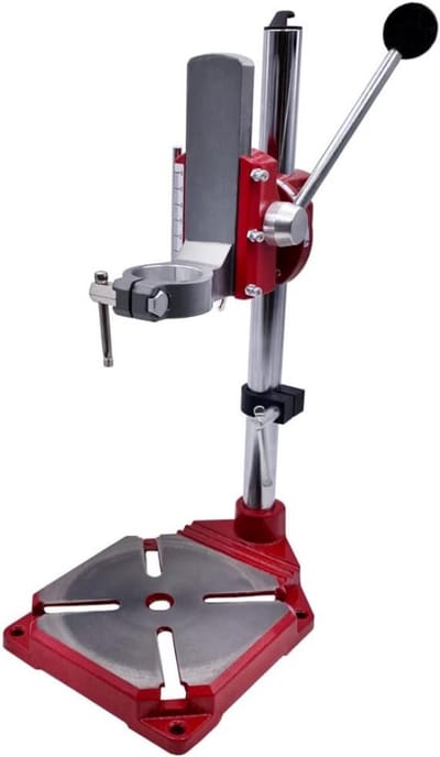 Thuys – Boorstandaard – Kolomboormachine – Lintzaagmachine – Met Werktafel – 5cm x 15cm x 15cm – Rood