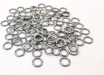 200- RVS- open ringetjes -Ø 5 mm- Sieraden maken- Sieraden oogjes - Super om alle sieraden te maken zonder allergisch reactie op je huid.