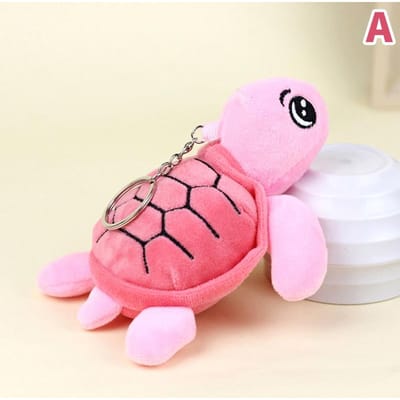 Schattige Schildpad Sleutelhanger Pluche Knuffels Schildpad Cartoon Poppen Zacht Dier Kleine Hanger Tas Ornamenten Decor Kinderen Meisjes Leuke Cadeaus
