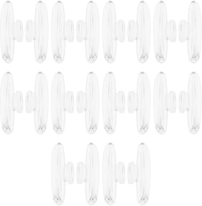 Dailygoods- Neuspads Siliconen - 10 Paar - Zelfklevend - Bril Pads - Druk op Neuspads - Compatibel met Randloze Bril - Comfortabele Pasvorm - Brilneuskussentjes