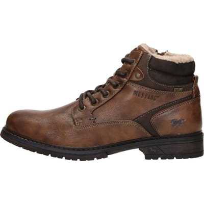 Mustang Veterschoenen Hoog Veterschoenen Hoog - Cognac - Maat 41