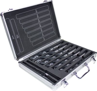 9 delige rolgewalste HSS conische borenset DIN345 MK2 en MK3 boren MW Tools MKS239