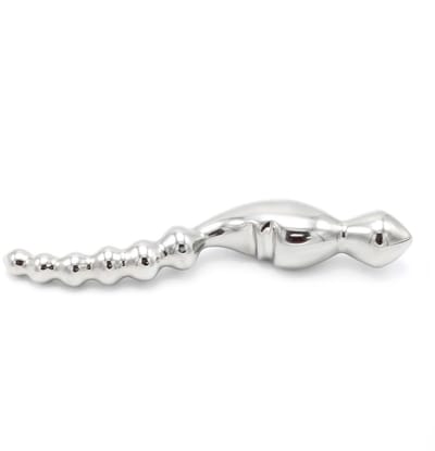 Kiotos - Curve Steel Dildo Ridges - Dildo met Ribbels - RVS