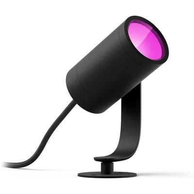 Projecteur de jardin - PHILIPS HUE - Lily - Lumiere blanche et colorée - Noir - Basse tension - Extension - IP67