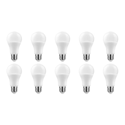 Technik E27 LED Lamp 13.7W - 1350lm - 4000K - Neutraal Wit - LED Globe A60 - Vervangt 91W Halogeen Gloeilamp - 10 stuks