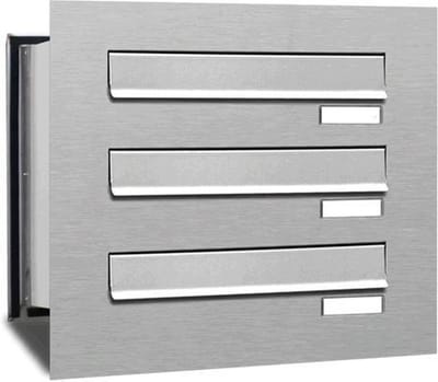 Inbouw brievenbus 3 adressen (1x3) inbouw