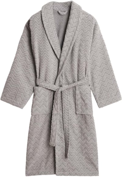 GANT Badjas JACQUARD HERRINGBONE ROBE Set van 1