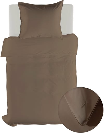 Yellow Dekbedovertrek Lyocell Suite New York - Plaza Taupe - 140x200-220 cm - 100% Lyocell - Eenpersoons