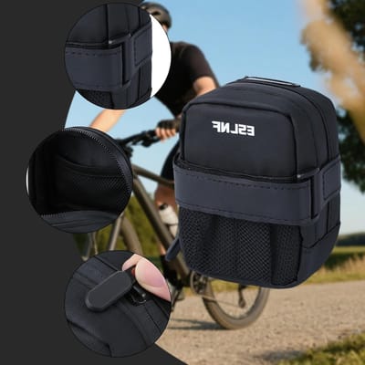 Dailygoods- Zadeltas Waterdicht - Mini Fietstas - Compact Design 12 x 9 x 5 cm - Reflecterende Details - Hoogwaardig 600D Polyester - Lichtgewicht