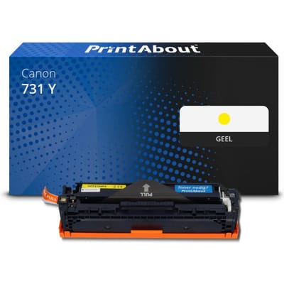 PrintAbout huismerk Toner 731 Y Geel Geschikt voor Canon