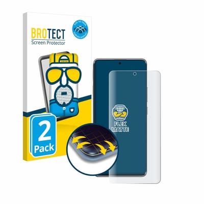 BROTECT - Screenprotector voor Xiaomi Poco X7 - Folie Beschermfolie matte volledig dekking 2 Stuks