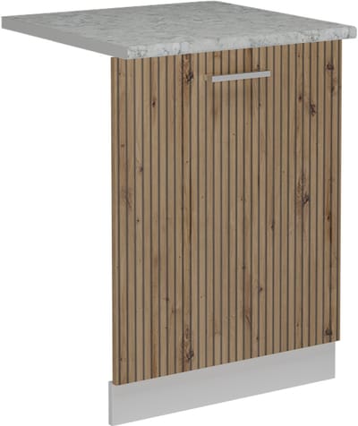 Vicco R-Line Vaatwasserfrontpaneel – 60 cm, WB Marmer Artisanaal eiken
