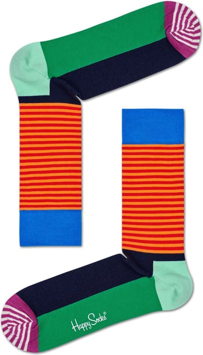 Happy Socks - Half Streep - Heren - Maat 41-46 -