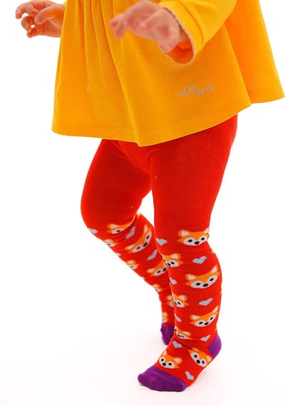 RobyKris Baby Trendy Maillot met vossen - Katoen - Rood - Maat 80-86