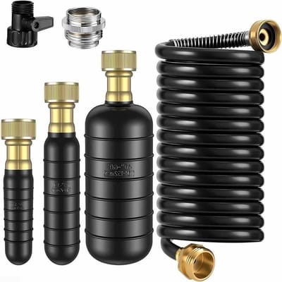 Afvoer Ontstoppingsset - Riool Reiniger - Verstopte Afvoeren Reinigen - 3 Delige Blaas Set - 1-6 Inch - Zwart