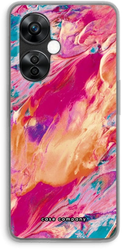 Case Company® - Hoesje geschikt voor OnePlus Nord CE 3 Lite hoesje - Pastel Echoes - Soft Cover Telefoonhoesje - Bescherming aan alle Kanten en Schermrand