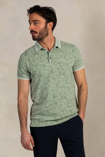 New Zealand Auckland Poloshirt Polo Short Sleeve 26cn112 1757 Mist Green Mannen Maat - M