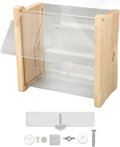 Automatische Grote Capaciteit Clear Acryl Kuiken Vogelvoer Doos - Kwartels en Budgies - Discharge Control - Kip Feeder - Vogelvoer Box
