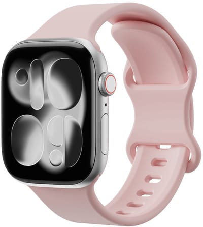 SBG Siliconen Bandje Geschikt voor Apple Watch Ultra | 49MM | Sport Horlogeband Licht Roze