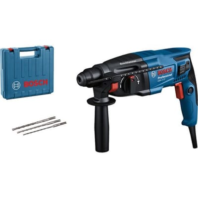 Bosch Professional GBH 2-21 Boorhamer (machinedoek, handgreep, 3-delige SDS-plus borenset)