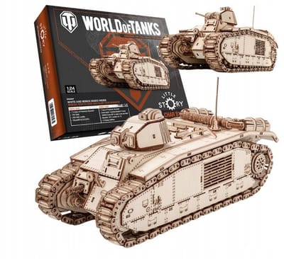 Little Story 3D Houten Puzzel Tank Char B1 - World Of Tanks-model