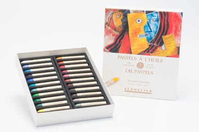 Set of oil pastels Sennelier 24 pcs basic shades