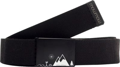 MowMow® riem | Canvas | Aluminium gesp | 125 cm | Unisex | One Size fits most | Zwart