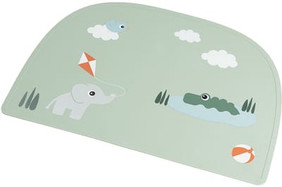Done By Deer Playground Siliconen Placemat - Green