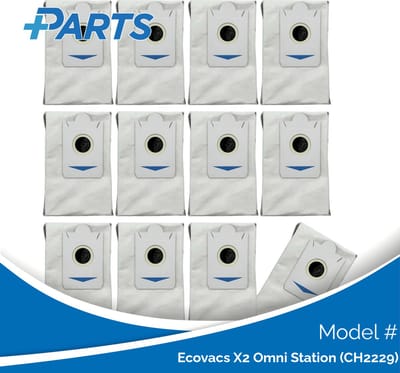 Ecovacs X2 Omni Station (CH2229) Stofzakken (12 Stuks, Plus.Parts® alternatief voor DDB030025)