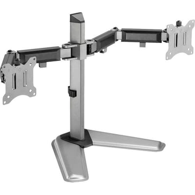 My Wall HL 56-2 L Monitorvoet Aantal monteerbare displays: 2 Display(s) 43,2 cm (17) - 81,3 cm (32) Zilver In hoogte verstelbaar, Draaibaar