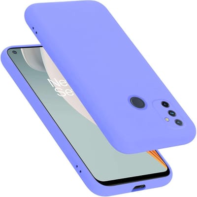 Cadorabo Hoesje geschikt voor OnePlus Nord N100 in LIQUID LICHT PAARS - Beschermhoes gemaakt van flexibel TPU silicone Case Cover