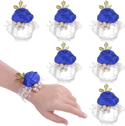 Wrist Corsage Armbanden met Kunstbloemen voor Bruiloften, Feestelijke Accessoires en Decoratie