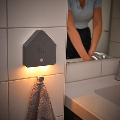 SNJY® Vogelhuisje met Geluid - Vogelgeluiden Huisje voor op Toilet - Vogelgeluiden Huisje met Sensor - 9 Geluiden - Antraciet