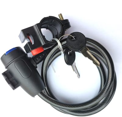 Diefstalbestendig fietsslot met sleutel, draagbaar mountainbikeslot, fietsslot, fietsaccessoireslot, 8*90CM