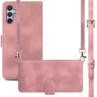 imoshion Hoesje - Geschikt voor Samsung Galaxy A34 (5G) - Bookcase met koord - Roze