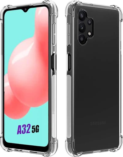 Shockproof Flexibele achterkant Silicone hoesje transparant Geschikt voor:  Samsung Galaxy A32 5G