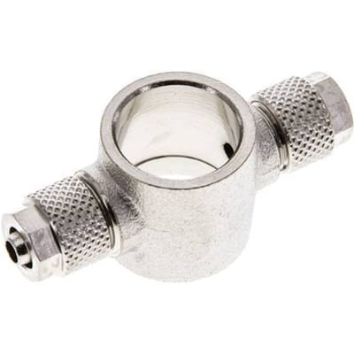 6x4 & G3/8'' Vernikkeld Messing Banjo T-Opsteekkoppeling