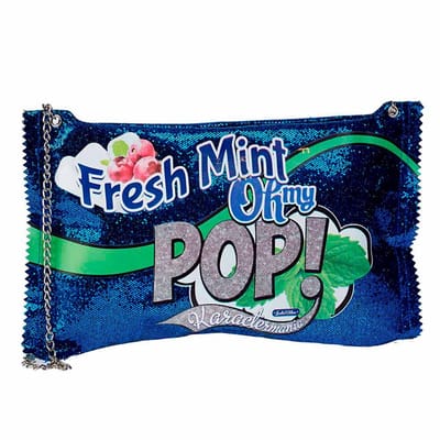 Karactermania - Oh My Pop! - Munt Kauwgom Schoudertas - Handtas - Donkerblauw