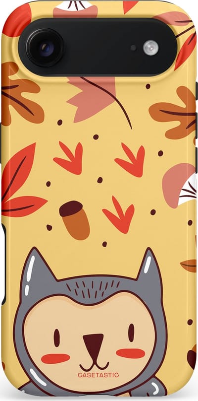 Casetastic hoesje geschikt voor Apple iPhone Air - MagSafe - Dubbellaagse bescherming - Uil in het woud - Fashion Case - Terracotta Zand Rood