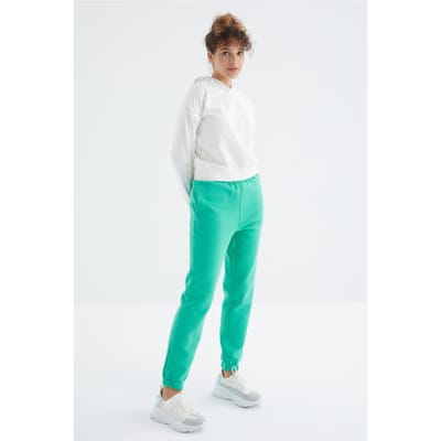 Dames High-Waist Fleece Joggingbroek
