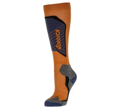 Nordica Tech Jr Wintersportsokken - Maat 27-30 - Unisex - oranje/dark blue
