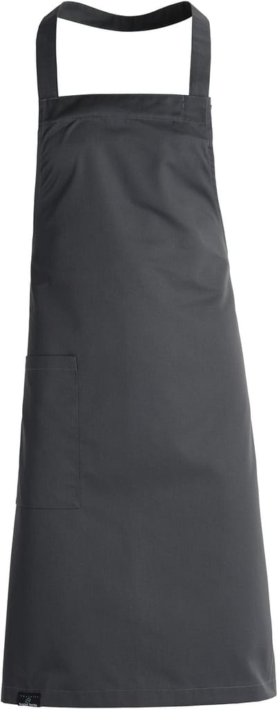 Kentaur Bib apron w. pocket 30430-152 - Charcoal - UNI