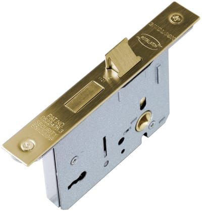 Dailygoods- Deurslot Veilig - Insteekslot - Mortice Slot - Massief Messing - Deurvergrendeling - Inclusief 2 Sleutels - CE-goedgekeurd