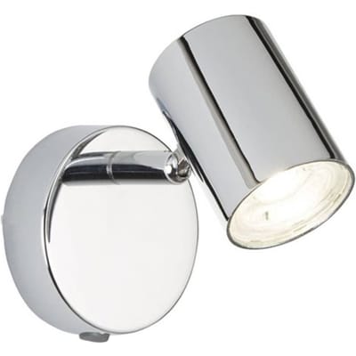 Searchlight LED wandspot Rollo, chroom met schakelaar