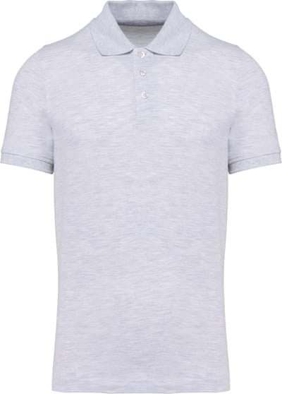 Kariban Piquépolo korte mouwen heren K241 - Ash Heather - M