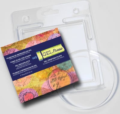 Gel Press Printing Plaat Rond 10cm voor het Monoprinten van Kaarten en Scrapbook lay-outs