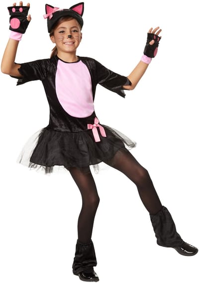 dressforfun - Roos katje 116 (5-6y) - verkleedkleding kostuum halloween verkleden feestkleding carnavalskleding carnaval feestkledij partykleding - 302100